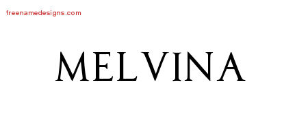 Regal Victorian Name Tattoo Designs Melvina Graphic Download
