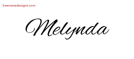 Cursive Name Tattoo Designs Melynda Download Free