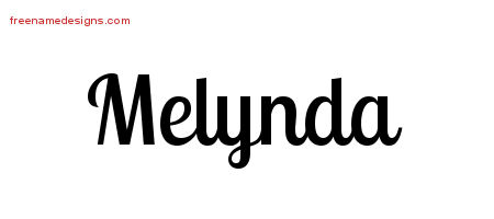 Handwritten Name Tattoo Designs Melynda Free Download