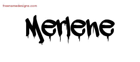 Graffiti Name Tattoo Designs Merlene Free Lettering