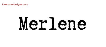 Typewriter Name Tattoo Designs Merlene Free Download