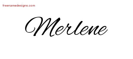 Cursive Name Tattoo Designs Merlene Download Free