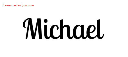 Handwritten Name Tattoo Designs Michael Free Download