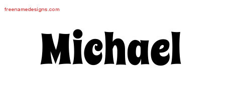 Groovy Name Tattoo Designs Michael Free
