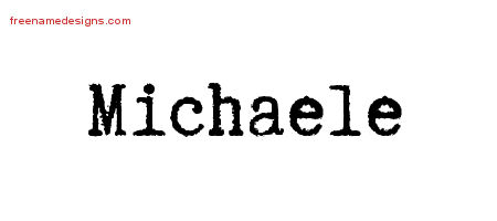 Typewriter Name Tattoo Designs Michaele Free Download