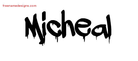 Graffiti Name Tattoo Designs Micheal Free Lettering