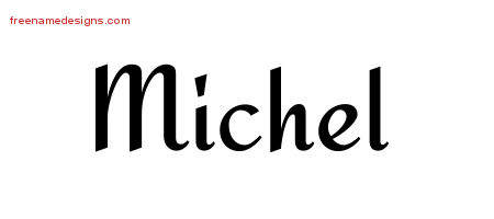 Calligraphic Stylish Name Tattoo Designs Michel Download Free