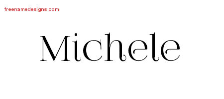 Vintage Name Tattoo Designs Michele Free Download