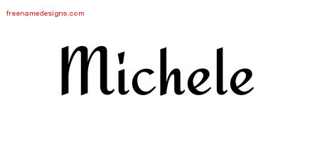 Calligraphic Stylish Name Tattoo Designs Michele Download Free