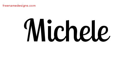 Handwritten Name Tattoo Designs Michele Free Download