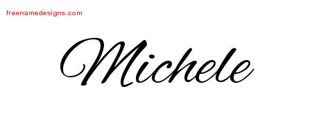 Cursive Name Tattoo Designs Michele Download Free
