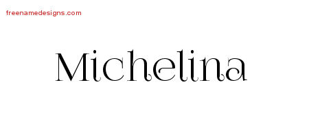 Vintage Name Tattoo Designs Michelina Free Download