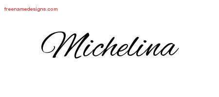 Cursive Name Tattoo Designs Michelina Download Free
