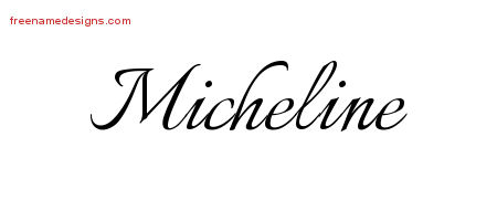 Calligraphic Name Tattoo Designs Micheline Download Free