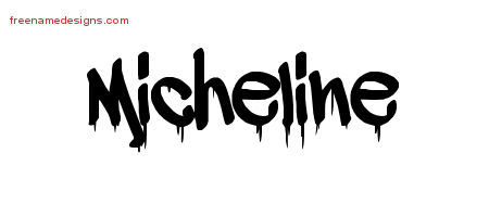Graffiti Name Tattoo Designs Micheline Free Lettering