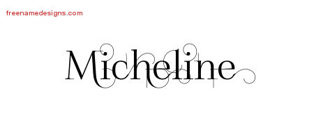 Decorated Name Tattoo Designs Micheline Free