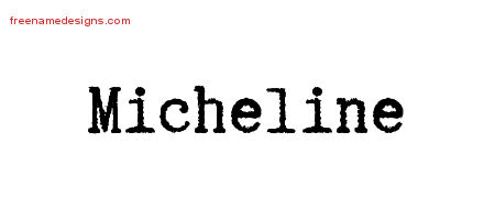 Typewriter Name Tattoo Designs Micheline Free Download