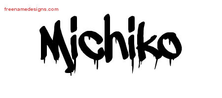 Graffiti Name Tattoo Designs Michiko Free Lettering