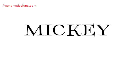 Flourishes Name Tattoo Designs Mickey Graphic Download