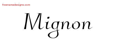 Elegant Name Tattoo Designs Mignon Free Graphic