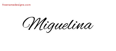 Cursive Name Tattoo Designs Miguelina Download Free