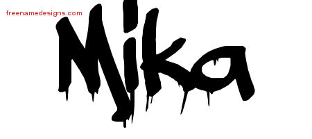 Graffiti Name Tattoo Designs Mika Free Lettering