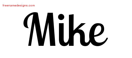 Handwritten Name Tattoo Designs Mike Free Printout