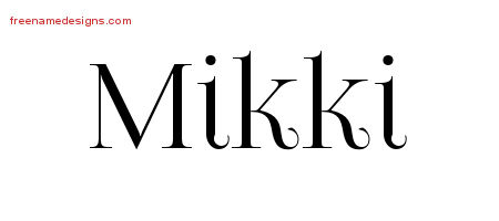 Vintage Name Tattoo Designs Mikki Free Download