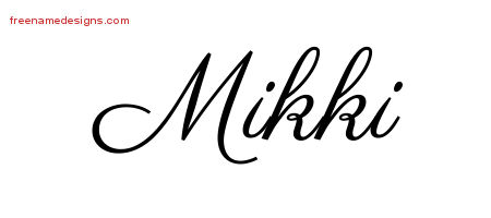 Classic Name Tattoo Designs Mikki Graphic Download