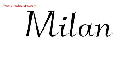 Elegant Name Tattoo Designs Milan Download Free
