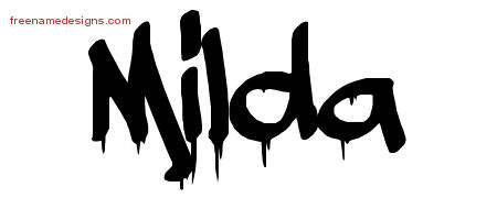 Graffiti Name Tattoo Designs Milda Free Lettering