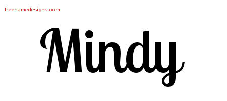Handwritten Name Tattoo Designs Mindy Free Download