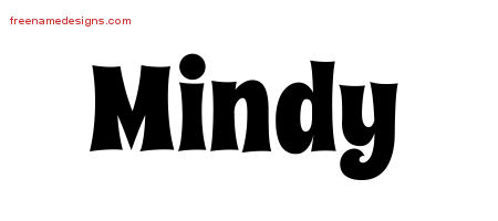 Groovy Name Tattoo Designs Mindy Free Lettering
