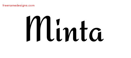 Calligraphic Stylish Name Tattoo Designs Minta Download Free
