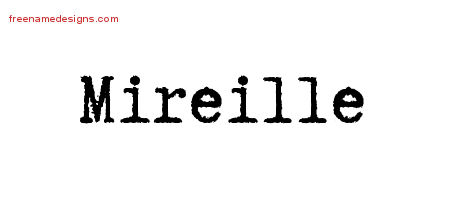 Typewriter Name Tattoo Designs Mireille Free Download