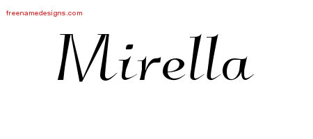 Elegant Name Tattoo Designs Mirella Free Graphic