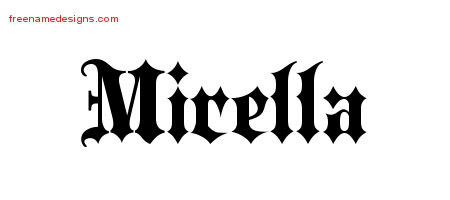 Old English Name Tattoo Designs Mirella Free