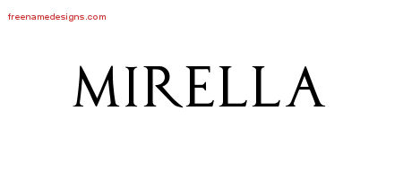 Regal Victorian Name Tattoo Designs Mirella Graphic Download