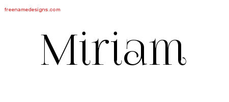 Vintage Name Tattoo Designs Miriam Free Download