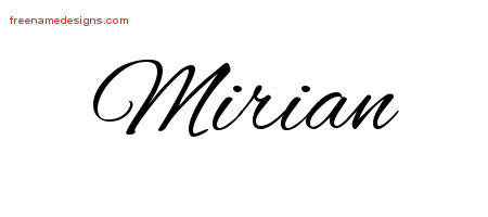 Cursive Name Tattoo Designs Mirian Download Free