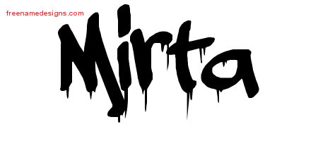 Graffiti Name Tattoo Designs Mirta Free Lettering