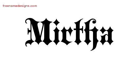 Old English Name Tattoo Designs Mirtha Free