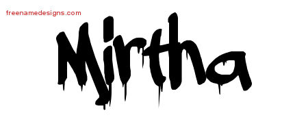 Graffiti Name Tattoo Designs Mirtha Free Lettering