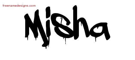 Graffiti Name Tattoo Designs Misha Free Lettering