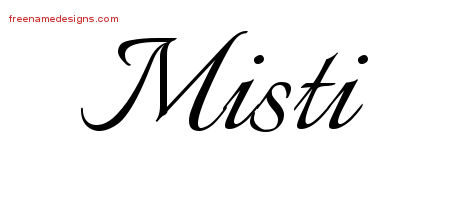 Calligraphic Name Tattoo Designs Misti Download Free