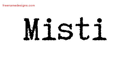 Typewriter Name Tattoo Designs Misti Free Download