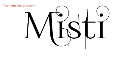 Decorated Name Tattoo Designs Misti Free