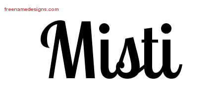 Handwritten Name Tattoo Designs Misti Free Download