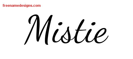 Lively Script Name Tattoo Designs Mistie Free Printout