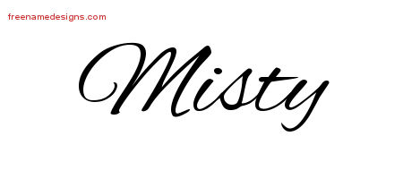 Cursive Name Tattoo Designs Misty Download Free
